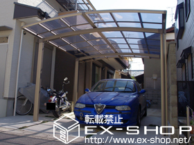 のカーポート カーブポートシグマIII ワイド 積雪〜20cm対応 施工例