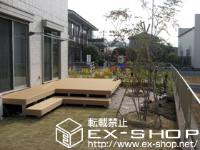 のウッドデッキ リウッドデッキ 200 出幅違い連棟 施工例