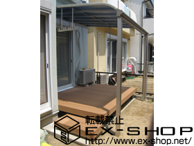 のテラス屋根 ヴェクターテラス R型 単体 テラスタイプ 積雪〜20cm対応 施工例