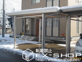 のカーポート ジーポートneo Aタイプ 積雪〜100cm対応 施工例