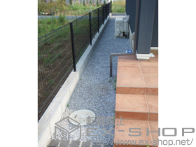 のフェンス・柵 ハイグリットフェンスN8型 フリーポールタイプ 施工例