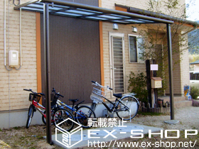 のテラス屋根 ライザーテラスII F型 テラスタイプ 単体　積雪〜20cm対応 施工例