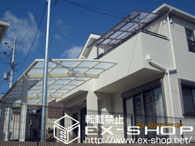 のバルコニー・ベランダ屋根 ライザーテラスII R型 屋根タイプ 単体 積雪〜20cm対応 施工例