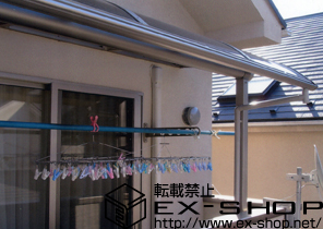 のバルコニー・ベランダ屋根 プレシオステラス R型 屋根タイプ 単体　積雪〜20cm対応 施工例