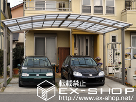 のカーポート カーブポートシグマIII ワイド 積雪〜20cm対応 施工例