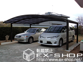 のカーポート カーブポートシグマIII ワイド　積雪〜20cm対応 施工例