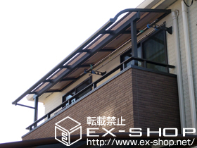 のバルコニー・ベランダ屋根 ライザーテラスII R型 屋根タイプ 単体　積雪〜20cm対応 施工例