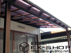 のテラス屋根 ヴェクター R型 テラスタイプ 単体 積雪〜50cm対応 施工例