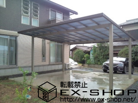 のカーポート アーキデュオ プレミアムワイド 積雪〜20cm対応 施工例