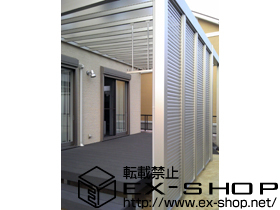 のウッドデッキ リウッドデッキ200 連棟＋片側面タイプ段床セット1段＋リウッドステップ4型 Sタイプ2段 施工例