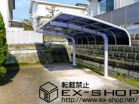 LIXIL リクシル(トステム)のカーポート テールポートシグマIII 積雪～20cm対応 施工例