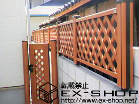 のフェンス・柵 ステイウッドフェンスM1型 施工例