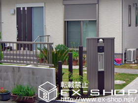 の機能門柱・ポスト アーキモダンファンクションP2R型 H1400 施工例