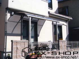 のテラス屋根 プレシオステラス R型 単体 テラスタイプ 積雪〜20cm対応 施工例