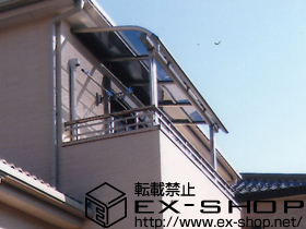 のバルコニー・ベランダ屋根 プレシオステラス R型 単体 屋根タイプ 積雪〜20cm対応 施工例