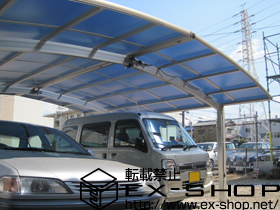 のカーポート プレシオスポート 積雪〜20cm対応＋合掌用部材一式 施工例