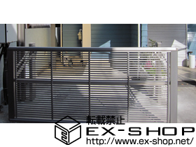 のカーゲート エクスラインアップゲート1型 手動タイプ 施工例