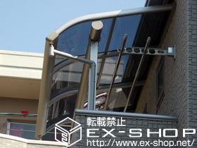 のバルコニー・ベランダ屋根 プレシオステラス R型 屋根タイプ 単体　積雪〜20cm対応 施工例