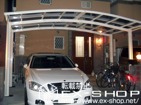 のカーポート カーブポートシグマIII ワイド 積雪〜20cm対応 施工例