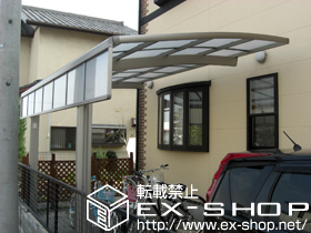 のカーポート カーブポートシグマIII 単体 積雪〜20cm対応+50タイプ用1段Ｈ500 施工例