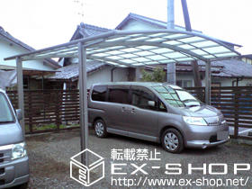 のカーポート カーブポートシグマIII ワイド 積雪〜20cm対応 施工例