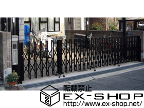 のカーゲート アルシャインII M型Aタイプ ノンレール 両開き親子 施工例