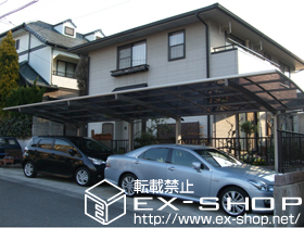 のカーポート カーブポートシグマIII  縦連棟 積雪〜20cm対応 施工例