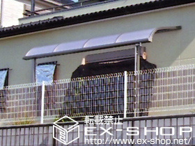 のテラス屋根 ライザーテラスII R型 単体 テラスタイプ 積雪〜20cm対応 施工例