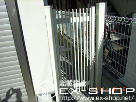 の門扉 ハイ千峰 片開き 柱使用 施工例