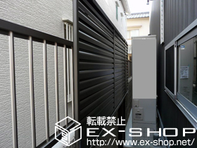 のフェンス・柵 プリレオR9型フェンス 多段柱施工 施工例