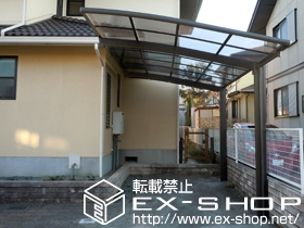 のカーポート カーブポートシグマIII 積雪〜20cm対応＋着脱式サポート ロング柱23用 1本入り×2セット 施工例