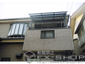 のバルコニー・ベランダ屋根 ヴェクターテラス R型 屋根タイプ 単体　積雪〜20cm対応 施工例