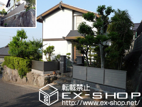 のフェンス・柵 プリレオR9型フェンス フリーポールタイプ 施工例