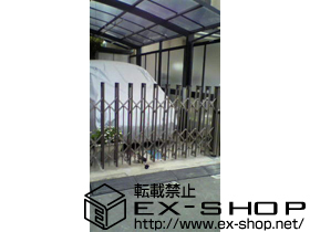 のカーゲート アルシャインII PG型 Cタイプ ノンレール 片開き 施工例