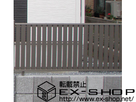 のフェンス・柵 ライフモダンII B4型フェンス フリーポールタイプ 施工例