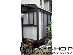 のテラス囲い・サンルーム ほせるんですII R型 床納まり ランマ無し 積雪〜20cm対応 施工例