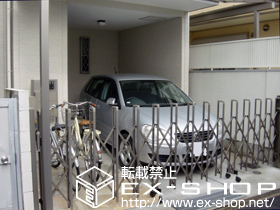 のカーゲート トリップゲートPB型 ノンレール 片開き 施工例