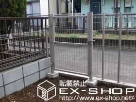 のフェンス・柵 マイアミフェンス8A型 自在柱式 施工例