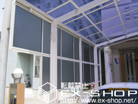 のフェンス・柵 カーブポートシグマIII サイドパネル H800+800 2段 施工例