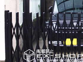 のカーゲート トリップゲート PB型 ノンレール 片開き 施工例