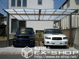 のカーポート エックスルーフ ワイド　積雪〜20cm対応 施工例