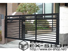 LIXIL リクシル(TOEX)のカーゲート オーバードアS1型 手動式 施工例