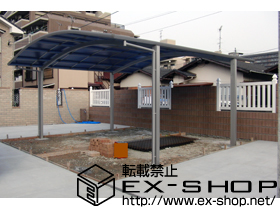 のカーポート プレシオスポート ワイド 積雪〜20cm対応 施工例