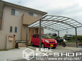 のカーポート カーブポートシグマIII ワイド 積雪〜20cm対応 施工例