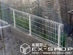 のフェンス・柵 イーネットフェンス1F型 自由柱タイプ 施工例