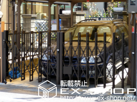 のカーゲート アルシャインII M型 Aタイプ ノンレール 片開き親子仕様 施工例