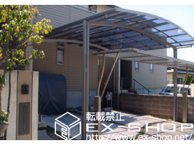 のカーポート カーブポートシグマIII ワイド 積雪〜20cm対応 施工例