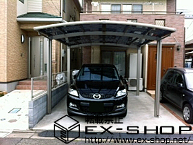 のカーポート カーブポートシグマIII ワイド 積雪〜20cm対応 施工例