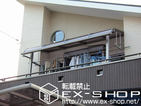 のバルコニー・ベランダ屋根 ライザーテラスII R型 単体 屋根タイプ 積雪〜20cm対応 施工例