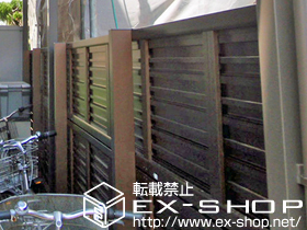 のフェンス・柵 エクスラインフェンス7型 2段支柱施工 施工例